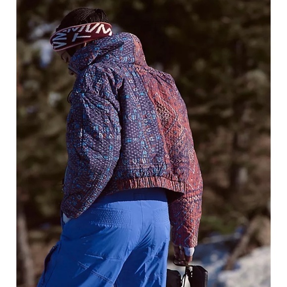 NWT Free People FP Movement Mountain Majesty Reversible Puffer Jacket Multicolor - Picture 17 of 17
